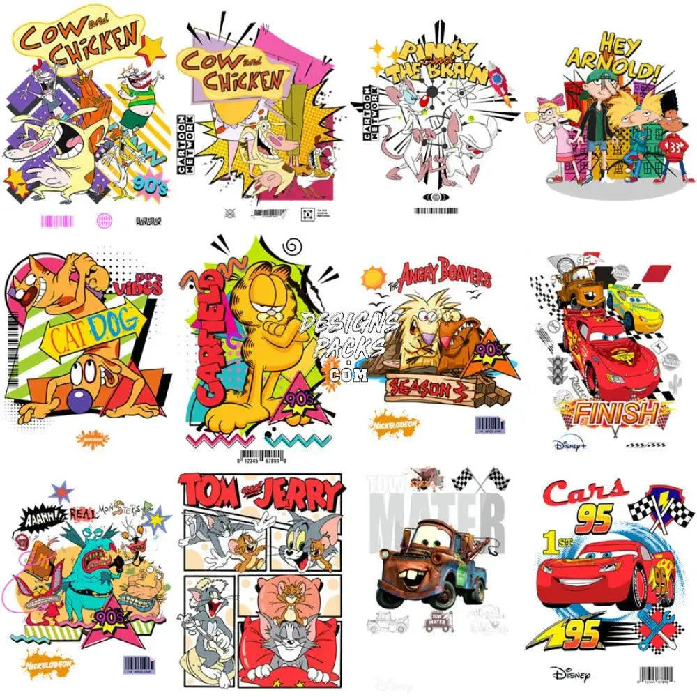 29 Cartoons Mixed Designs Bundle PNG