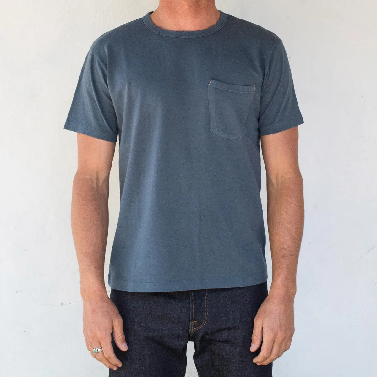 9oz Pocket T-Shirt | Faded Blue