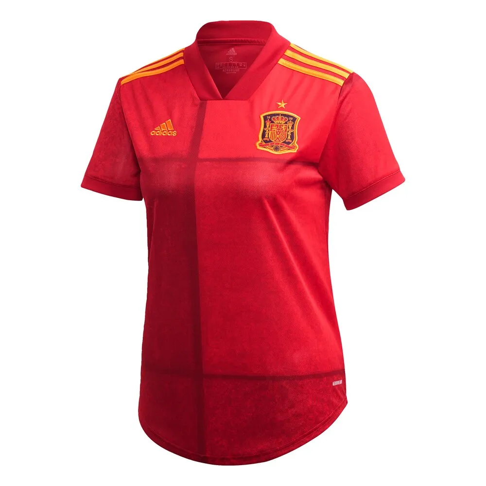 Adidas FEF Spanien Home EM 2020 Jersey Neon Red