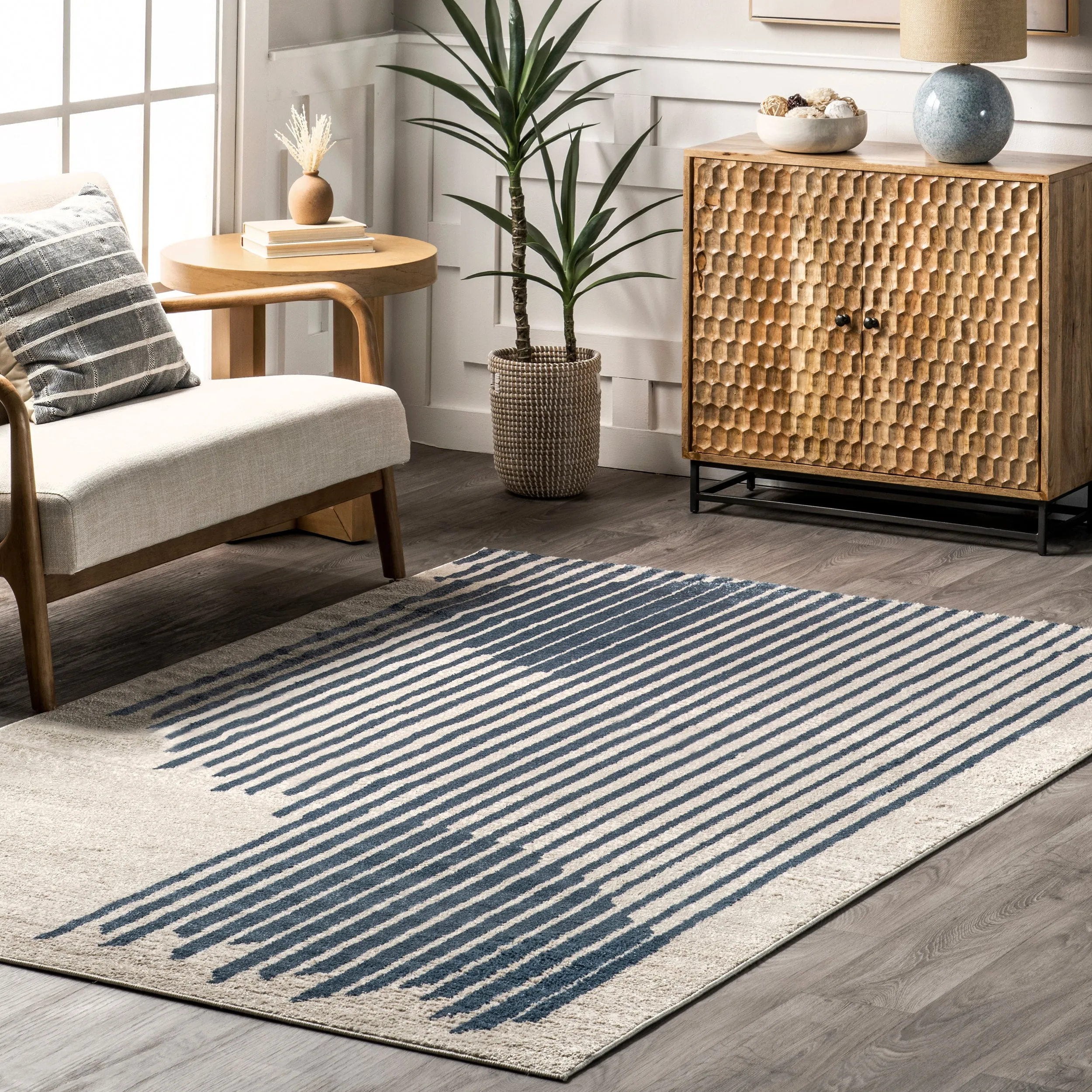 Aurelia Modern Striped Area Rug