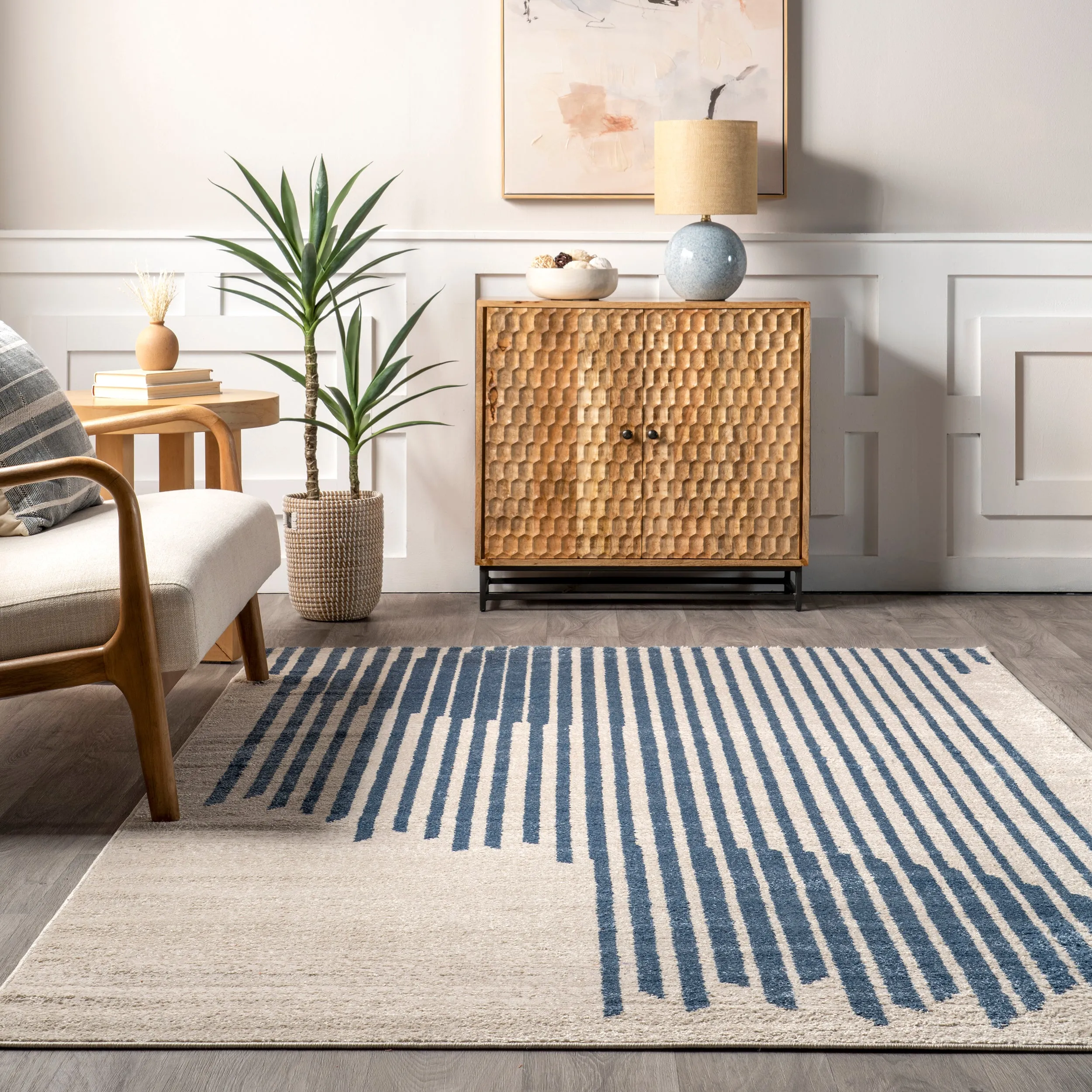 Aurelia Modern Striped Area Rug