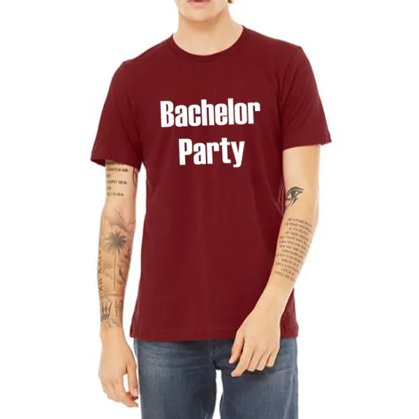 Bachelor Party Groom and Groomsmen T-Shirts, Crewneck