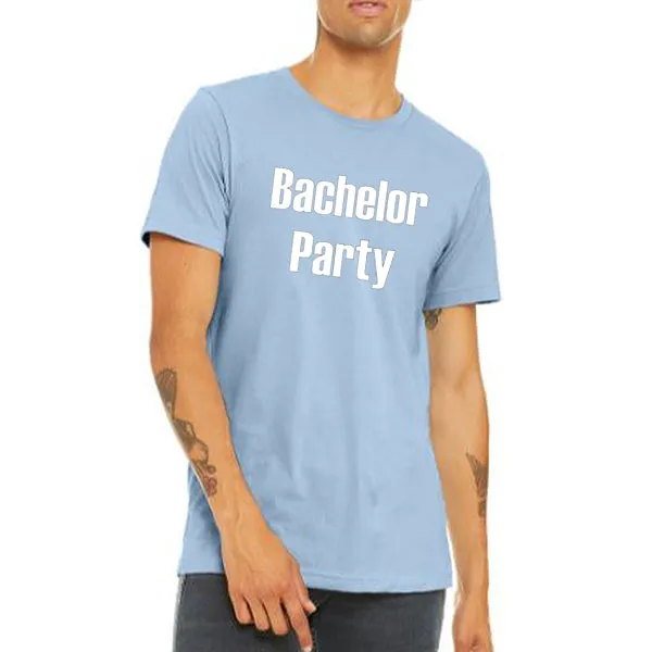 Bachelor Party Groom and Groomsmen T-Shirts, Crewneck