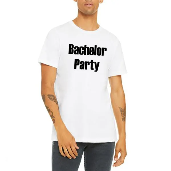 Bachelor Party Groom and Groomsmen T-Shirts, Crewneck