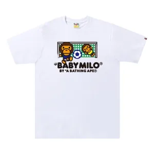 BAPE Baby Milo Soccer Tee 'White', white