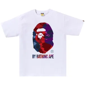BAPE Color Camo Crazy By Bathing Ape Tee 'White', White