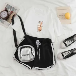 Boba Milk Tea Tee and Shorts Sets