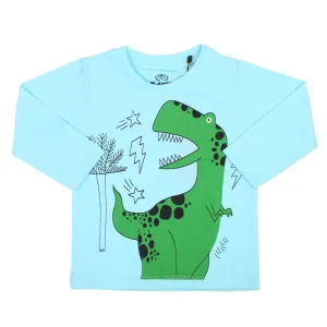 Boys Full Sleeves Jersey T-Shirt - Light Blue