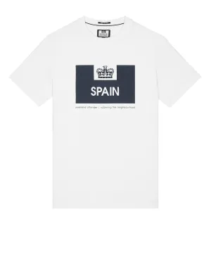 Country Series Spain T-Shirt White/Navy