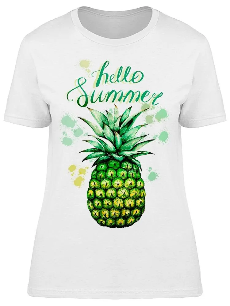 Drawing Pineapple Splashes Tee Women's -Image by Shutterstock