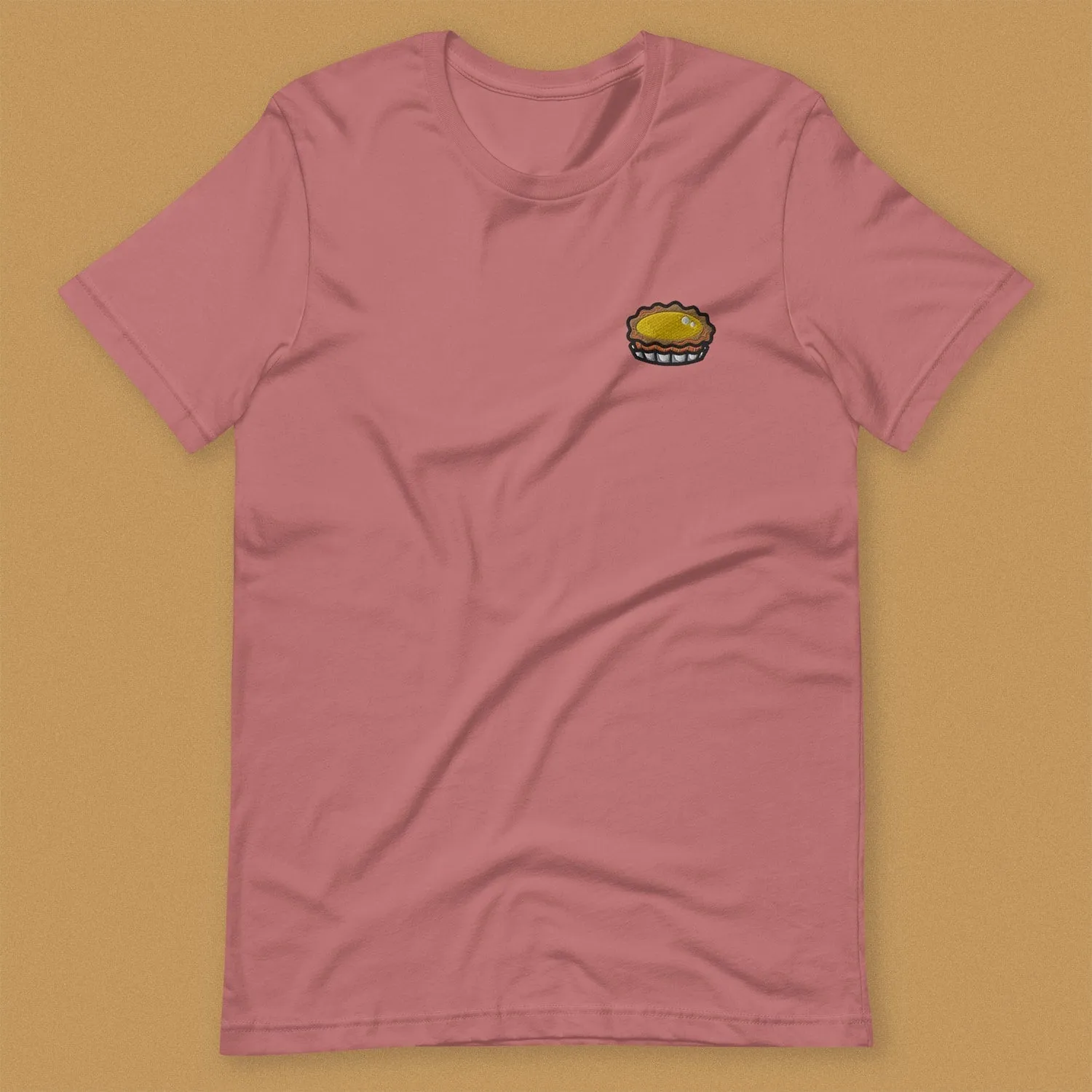 Egg Tart Embroidered T-Shirt