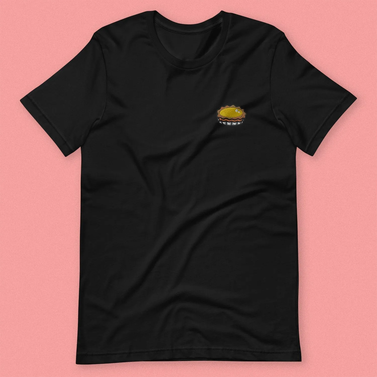 Egg Tart Embroidered T-Shirt