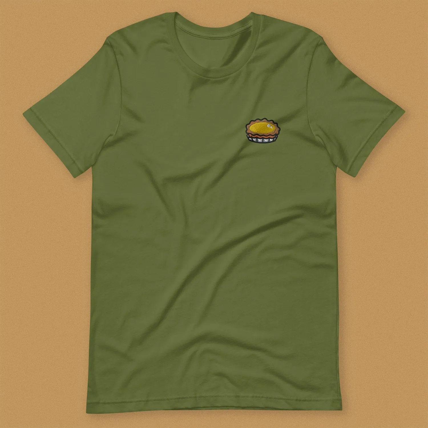 Egg Tart Embroidered T-Shirt