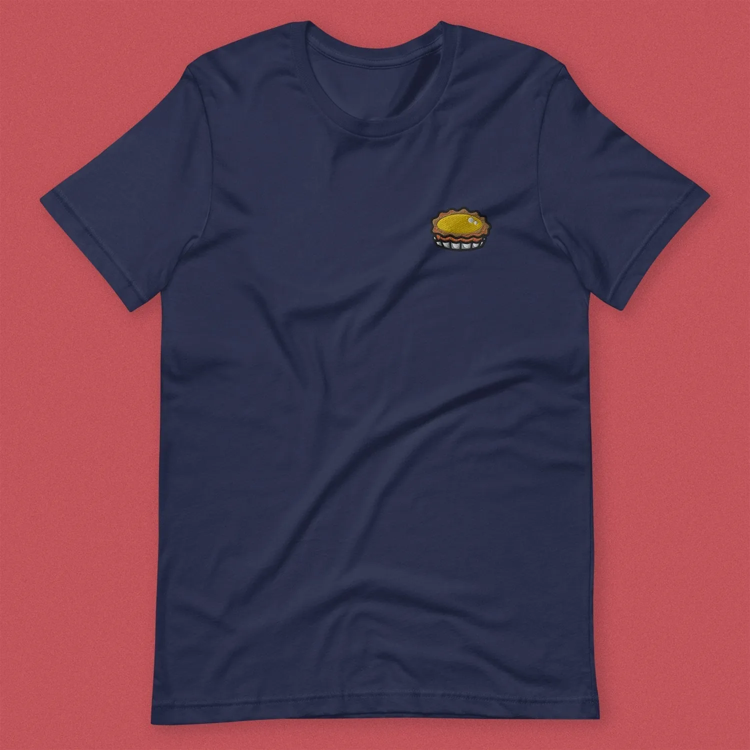 Egg Tart Embroidered T-Shirt
