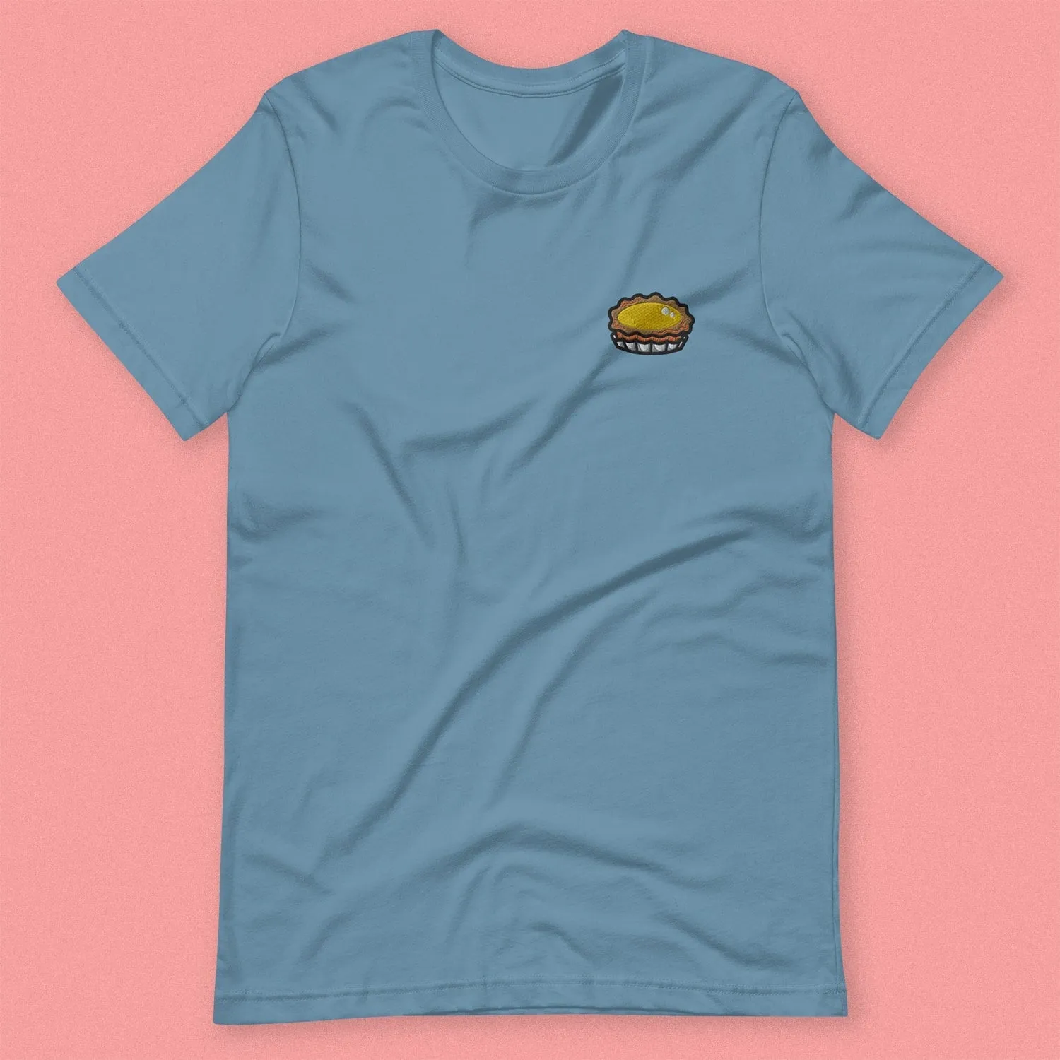 Egg Tart Embroidered T-Shirt