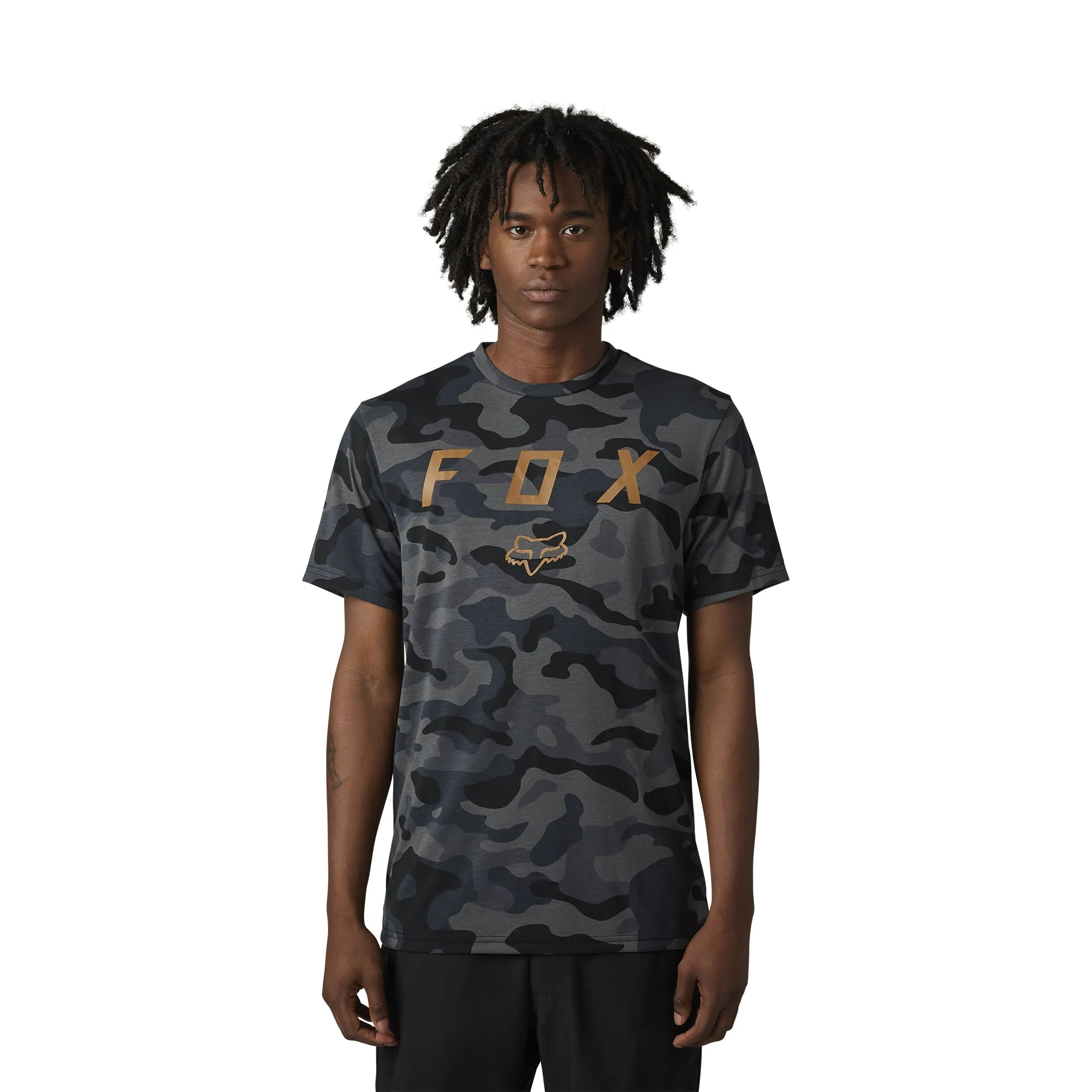Fox Racing Vzns SS Tech Tee Camo T-Shirt Black Camo