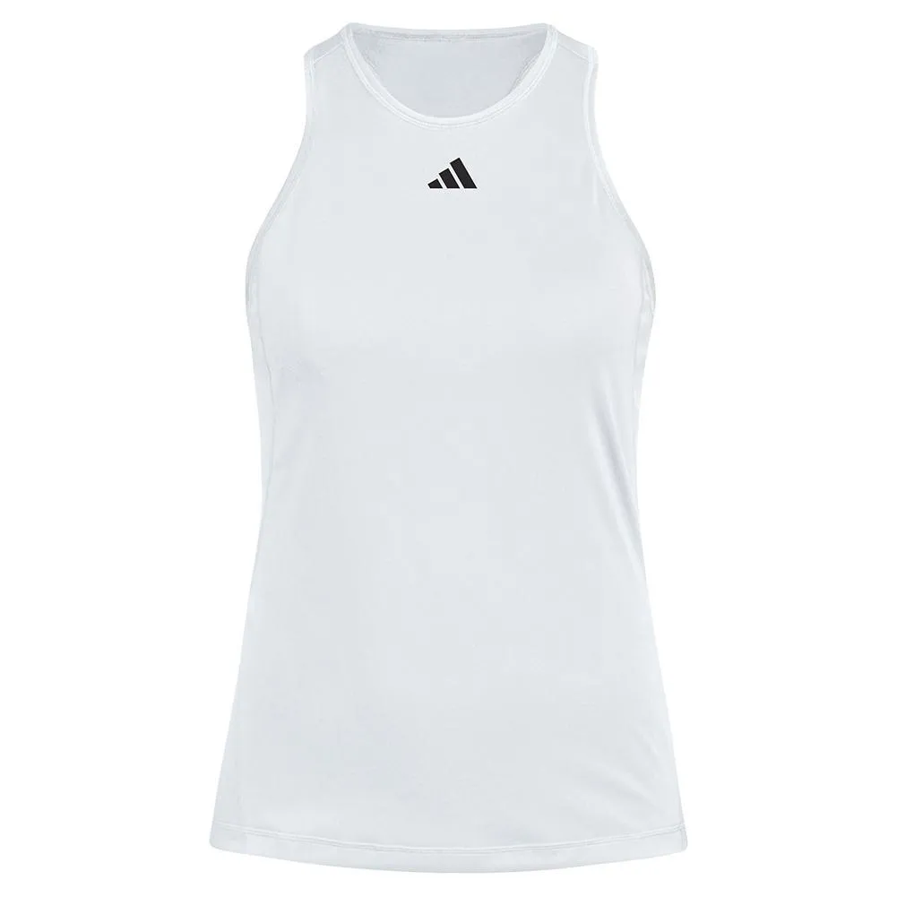 Girls Club Tennis Tank White