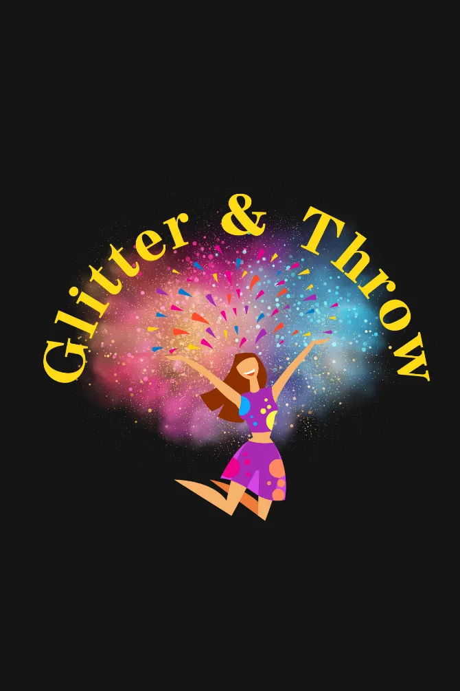 Glitter & Throw Holi T-shirt for women