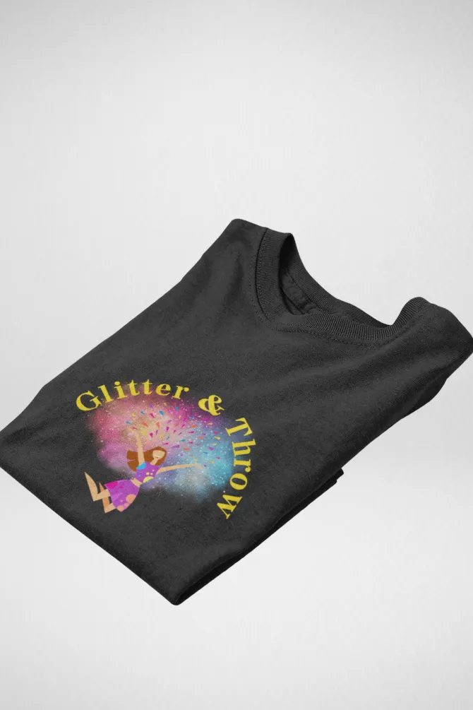 Glitter & Throw Holi T-shirt for women