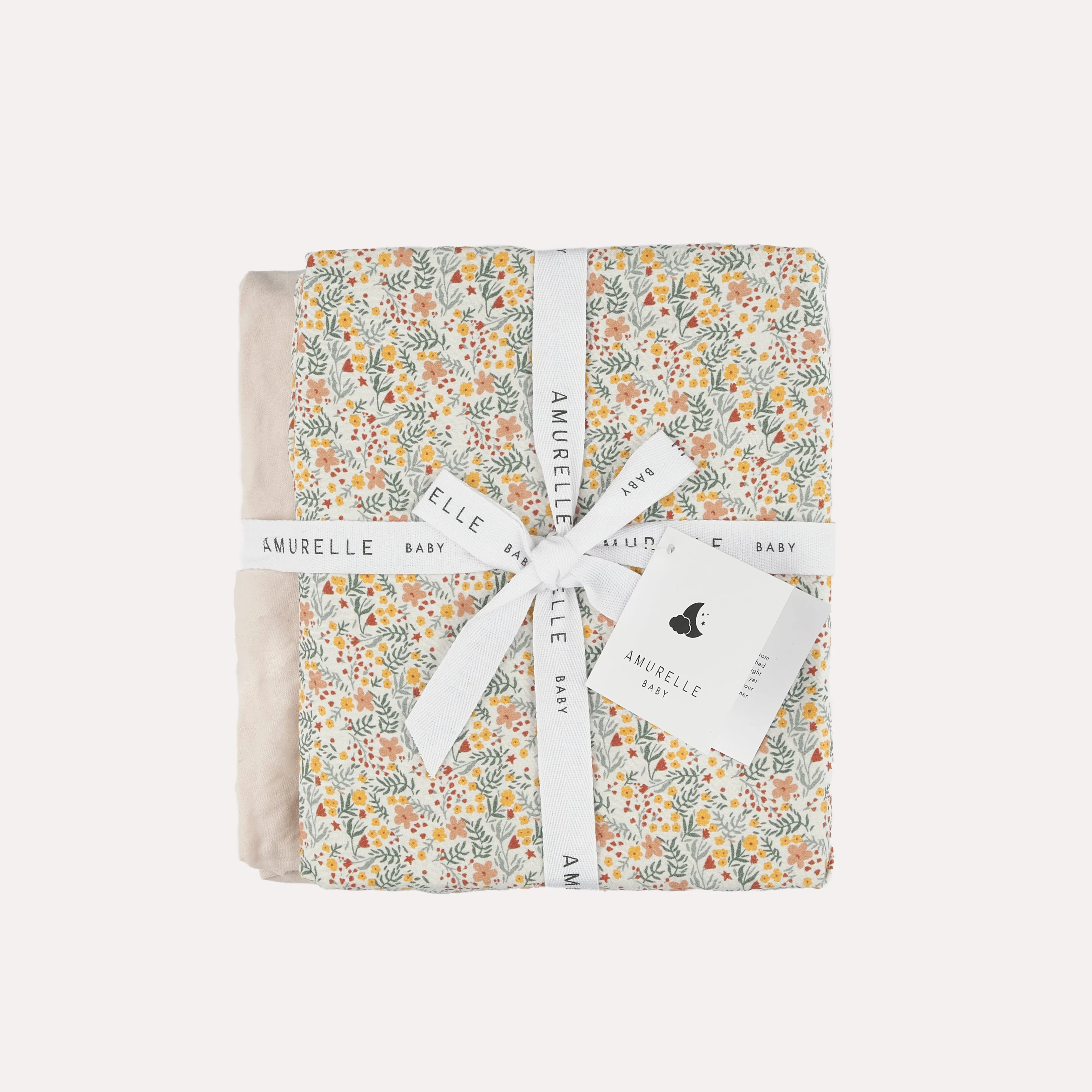 Hero Cotton Cot Sheets - Little Flower - 2 Pack