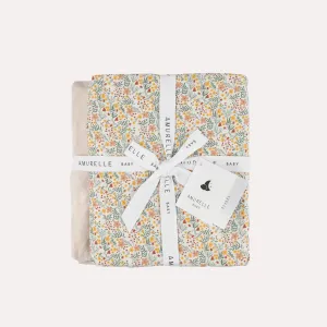 Hero Cotton Cot Sheets - Little Flower - 2 Pack