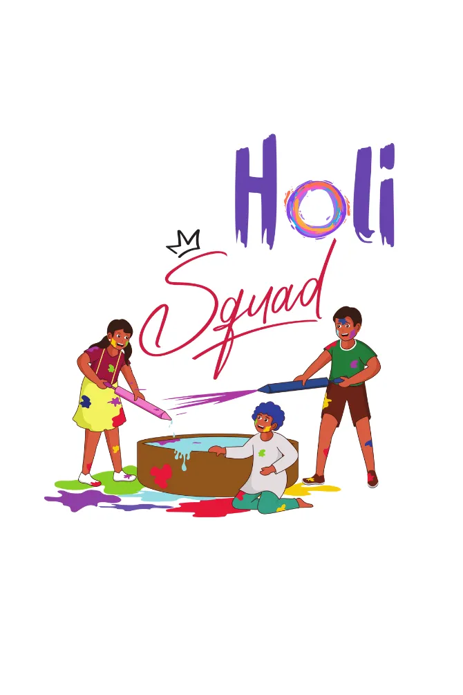 Holi Squad T-shirt for men