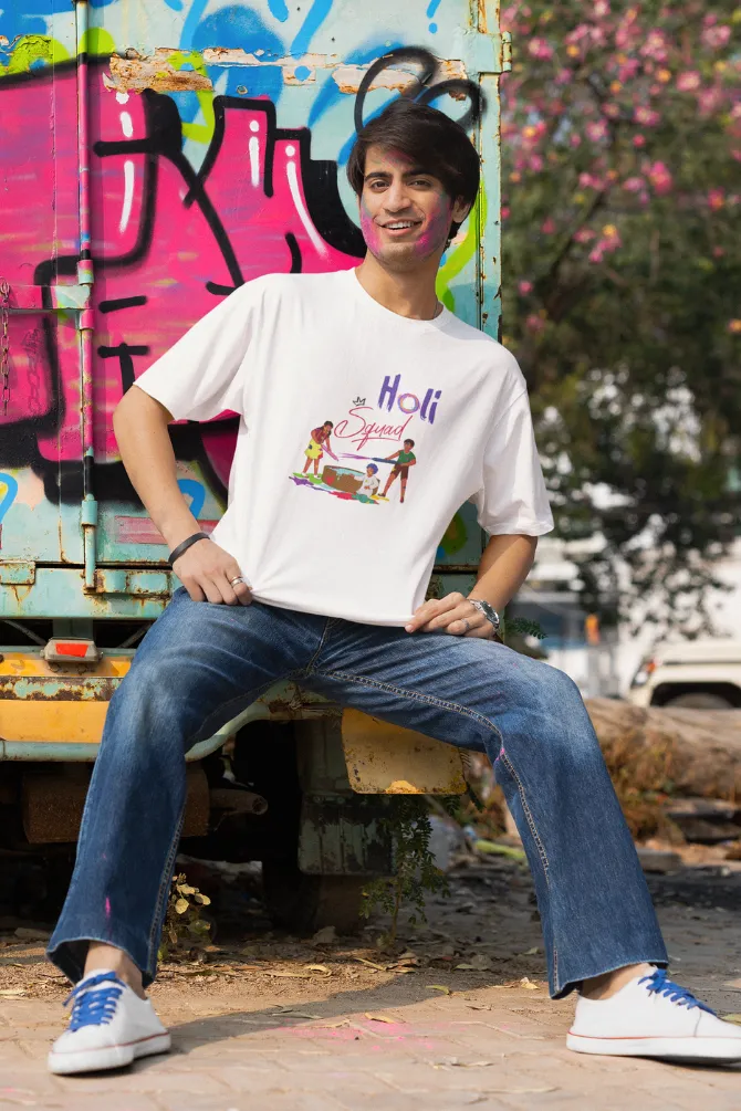Holi Squad T-shirt for men