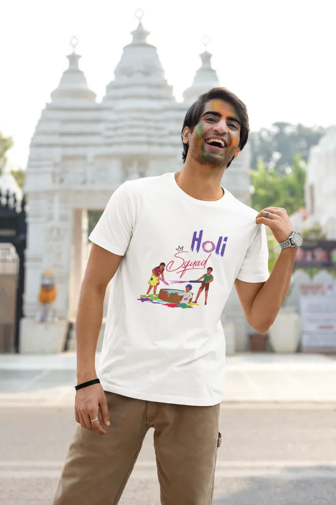 Holi Squad T-shirt for men