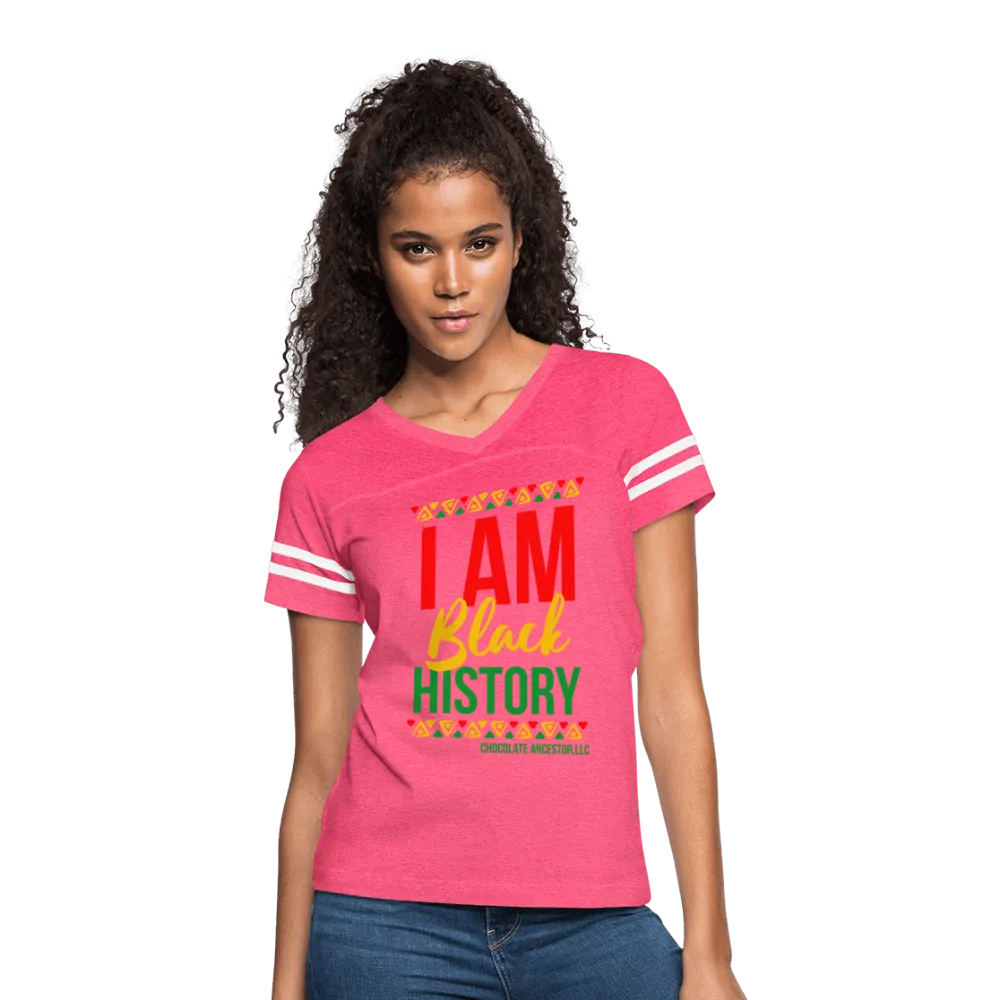 I Am Black History Women’s Vintage Sport T-Shirt
