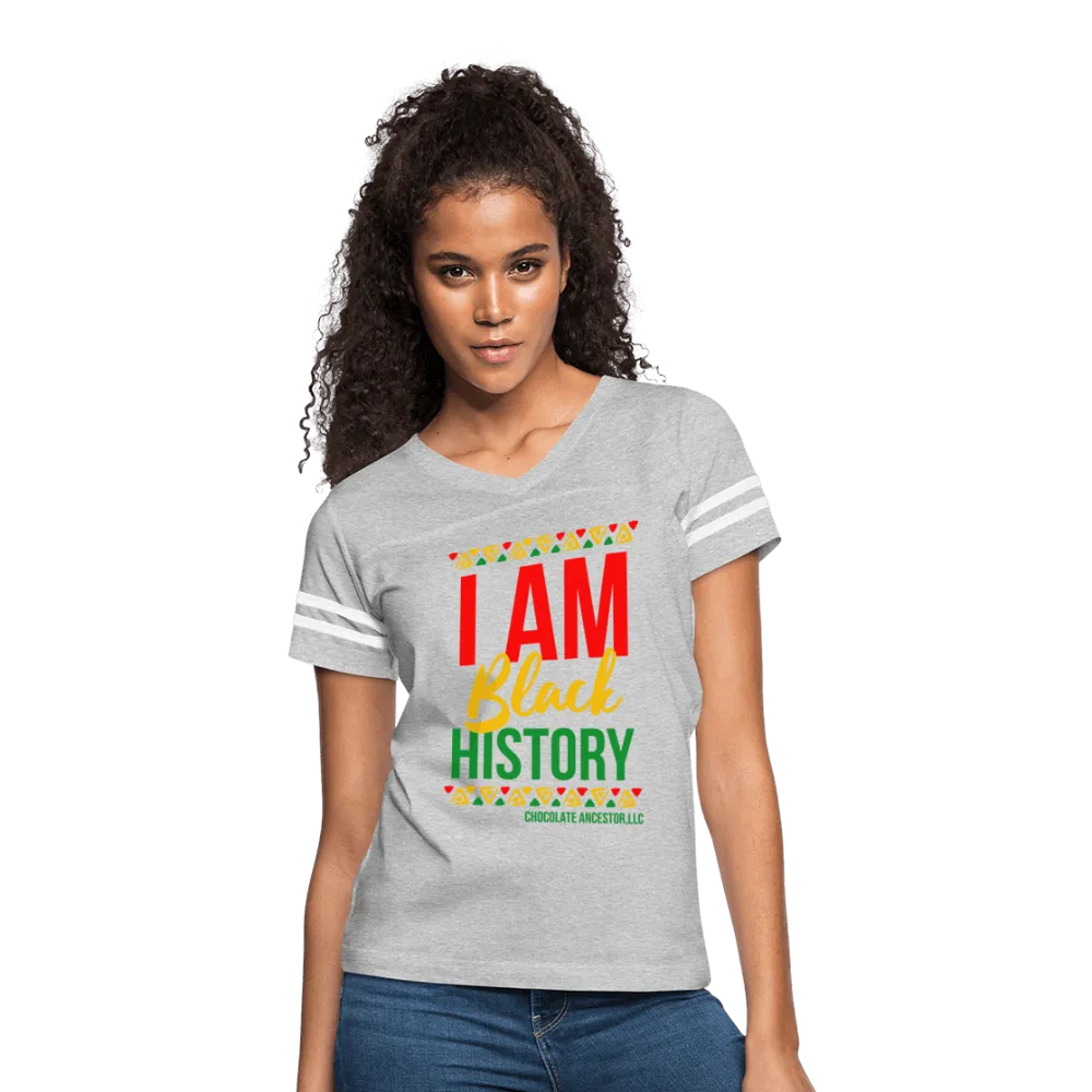 I Am Black History Women’s Vintage Sport T-Shirt