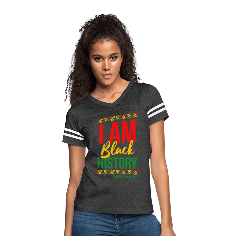 I Am Black History Women’s Vintage Sport T-Shirt