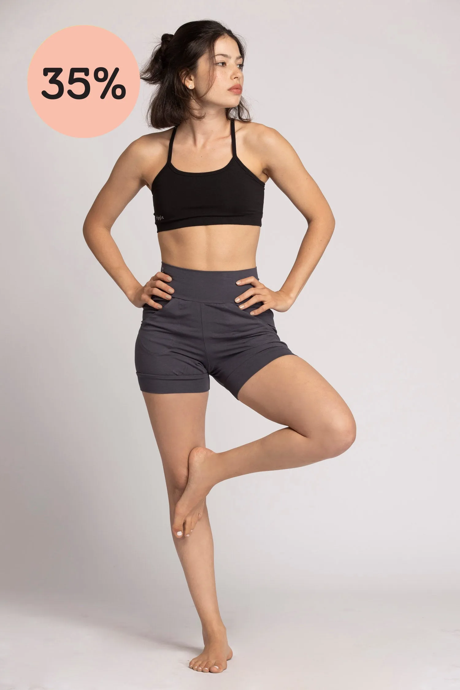 I'mPerfect Slouchy Yoga Shorts 35%off