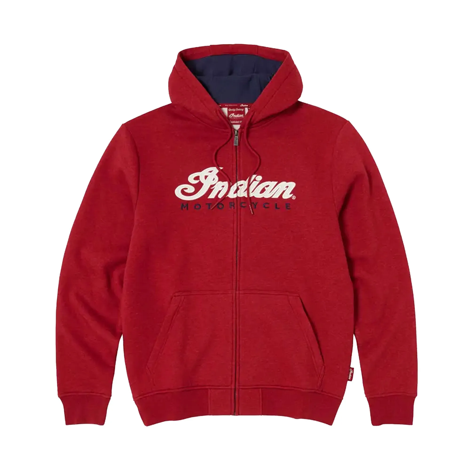 Indian Motorcycle Mens USA Flag Hoodie Red