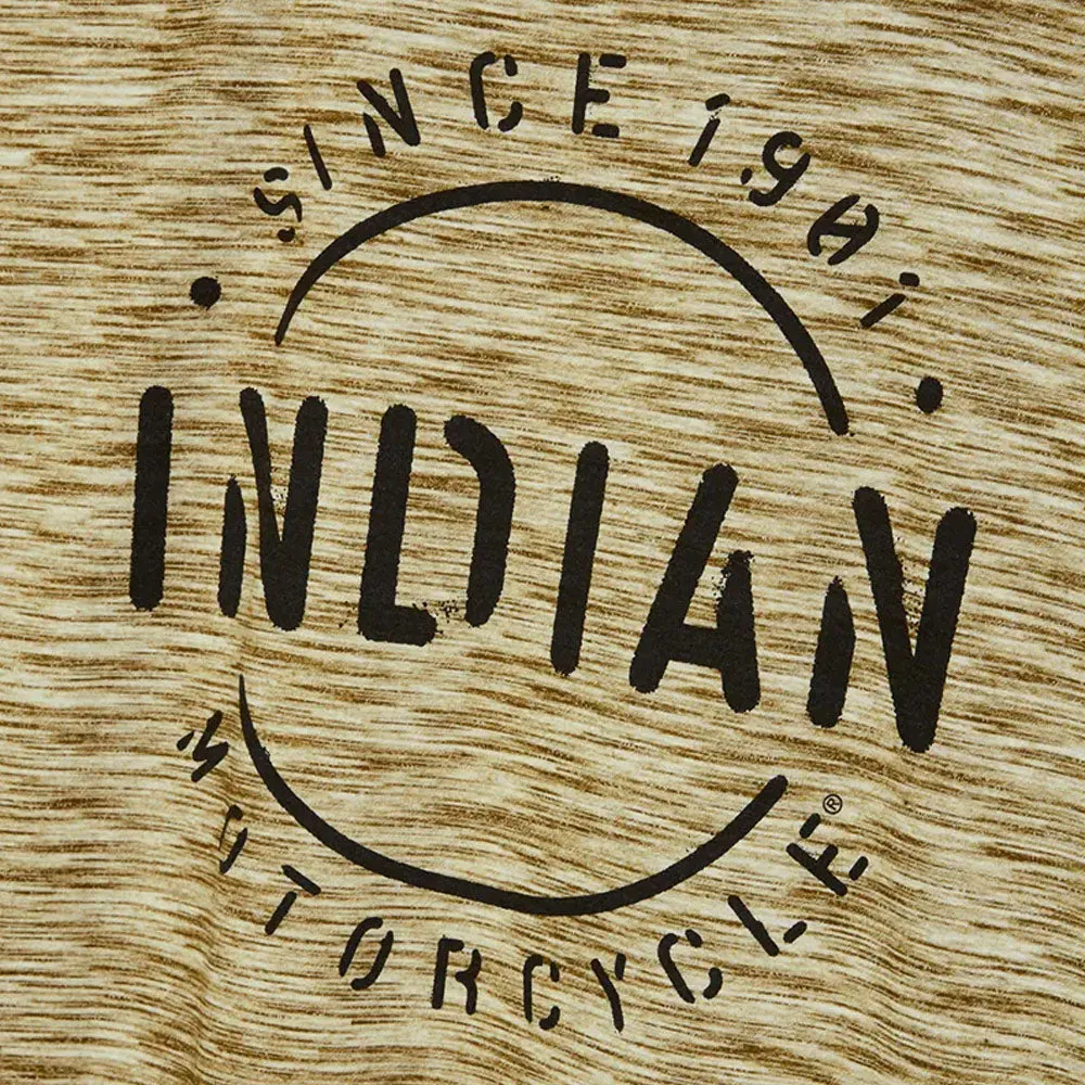Indian Motorcycle  Polaris Mens Stencil Block Icon T-Shirt Tee Soft Lightweight