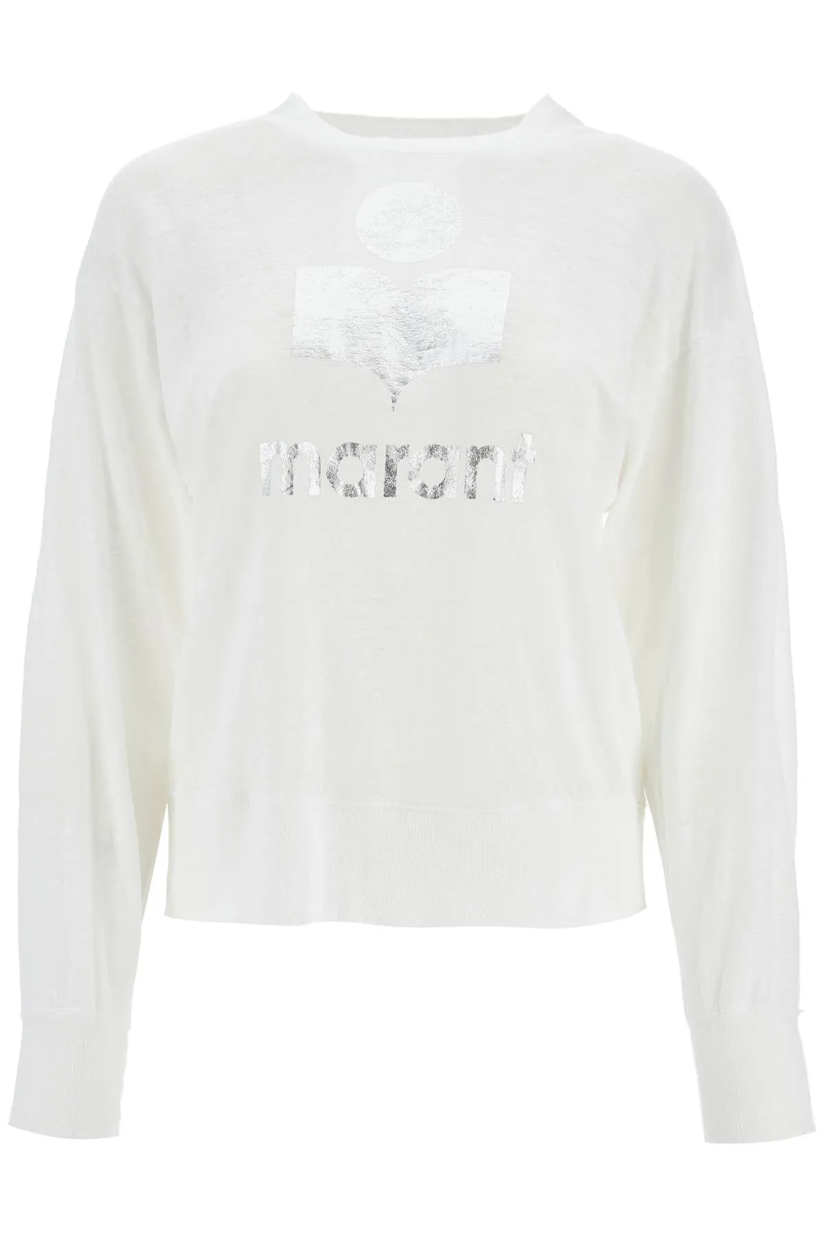 ISABEL MARANT ETOILE klowia t-shirt with metallic logo print