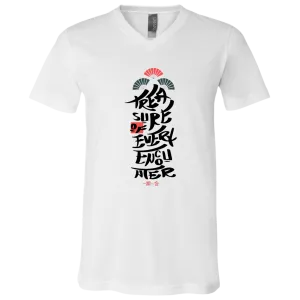Jersey SS V-Neck Unisex t-Shirt, Treasure of Every Encounter