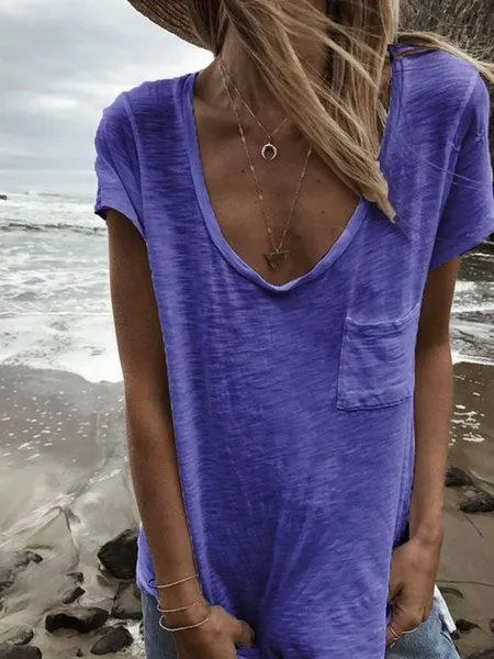 Loose Short Sleeve Plus Size Kintwear T-shirts Tops