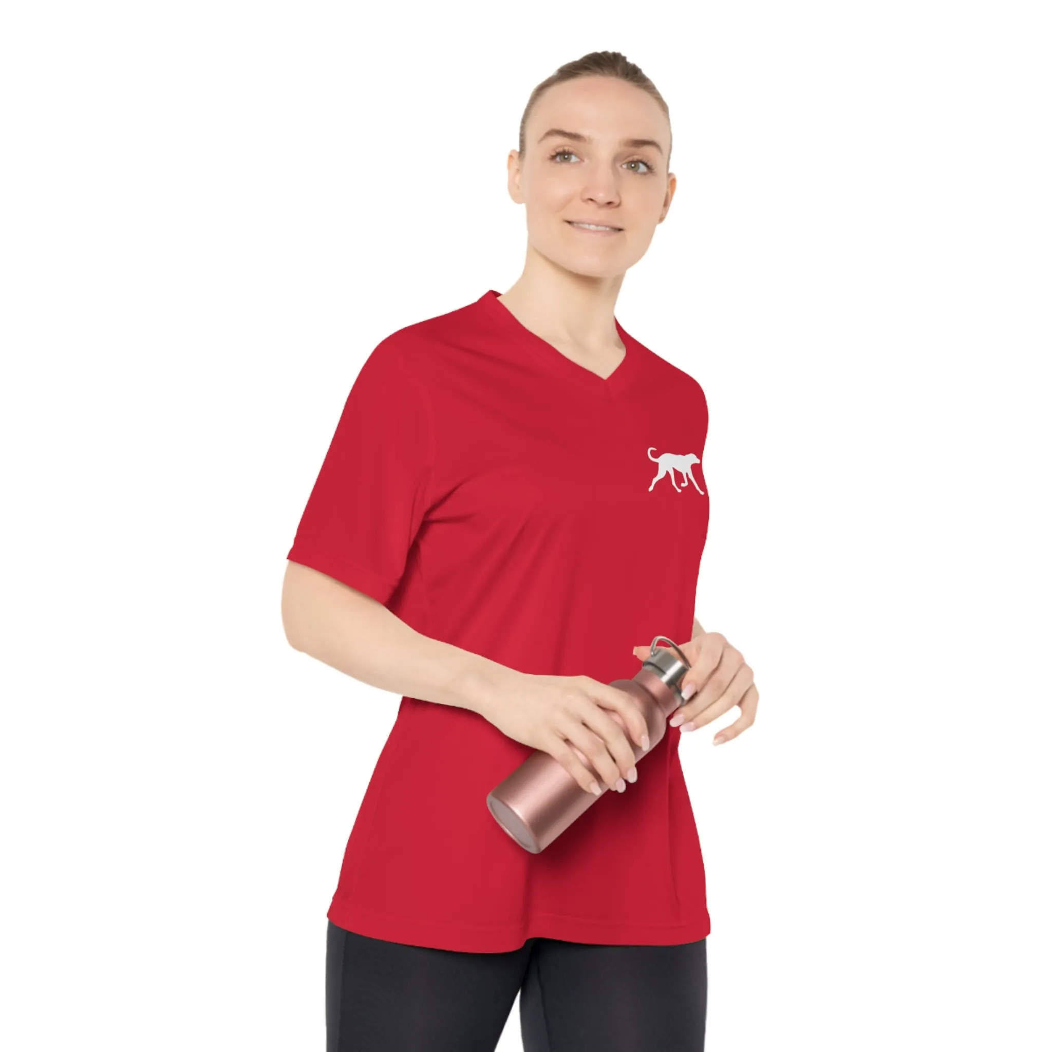 Loyal To The Bone - Women's Performance V-Neck Gym Workout T-Shirt