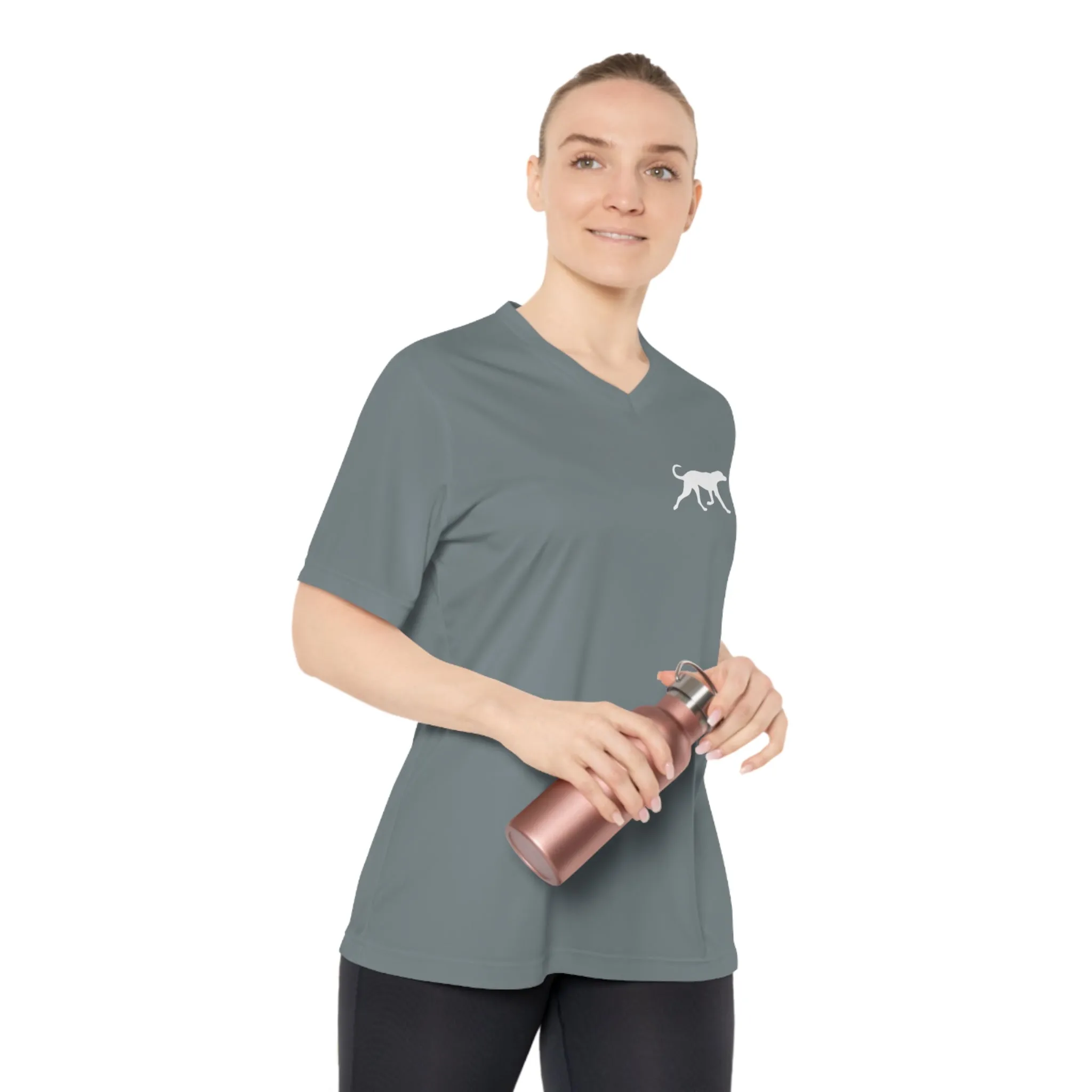 Loyal To The Bone - Women's Performance V-Neck Gym Workout T-Shirt