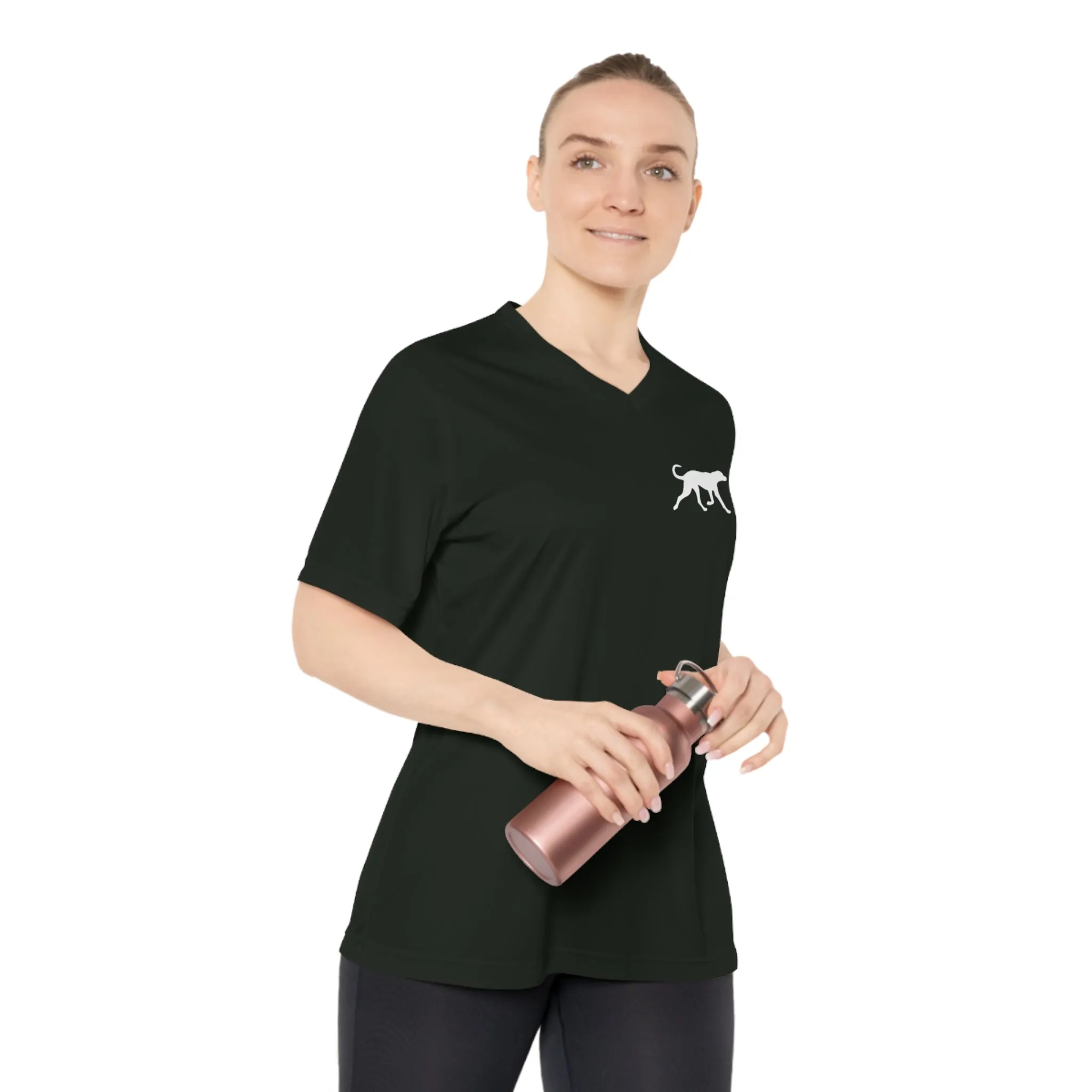 Loyal To The Bone - Women's Performance V-Neck Gym Workout T-Shirt