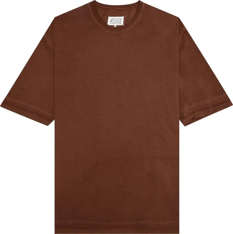 Maison Margiela Distressed T-Shirt 'Faded Red', Red