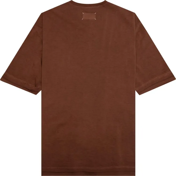 Maison Margiela Distressed T-Shirt 'Faded Red', Red