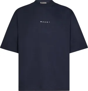 Marni Crewneck Short-Sleeve T-Shirt 'Blue/Black', Blue