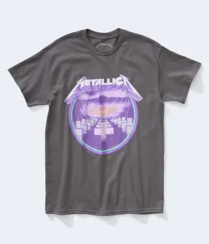 Metallica Graveyard Aeropostale Graphic T-Shirt, Gray