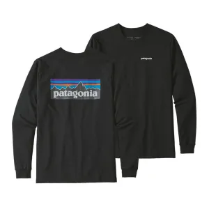 Patagonia L/S P-6 Logo Responsibili Tee - Black 38518