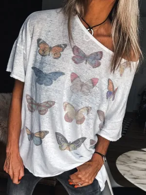 Printed Loose Short Sleeve T-Shirt