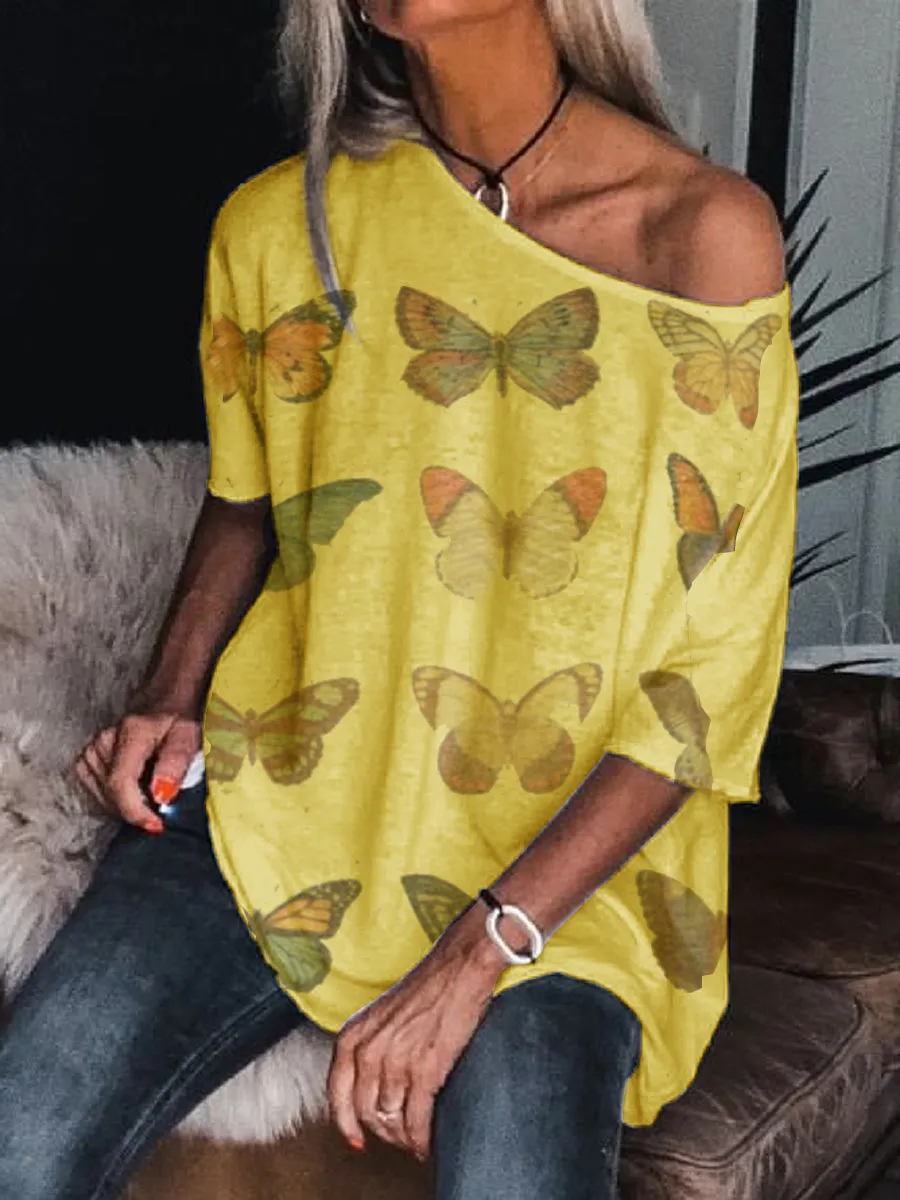Printed Loose Short Sleeve T-Shirt