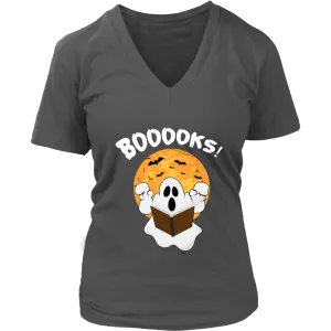 "BOOOOKS" V-neck Tshirt