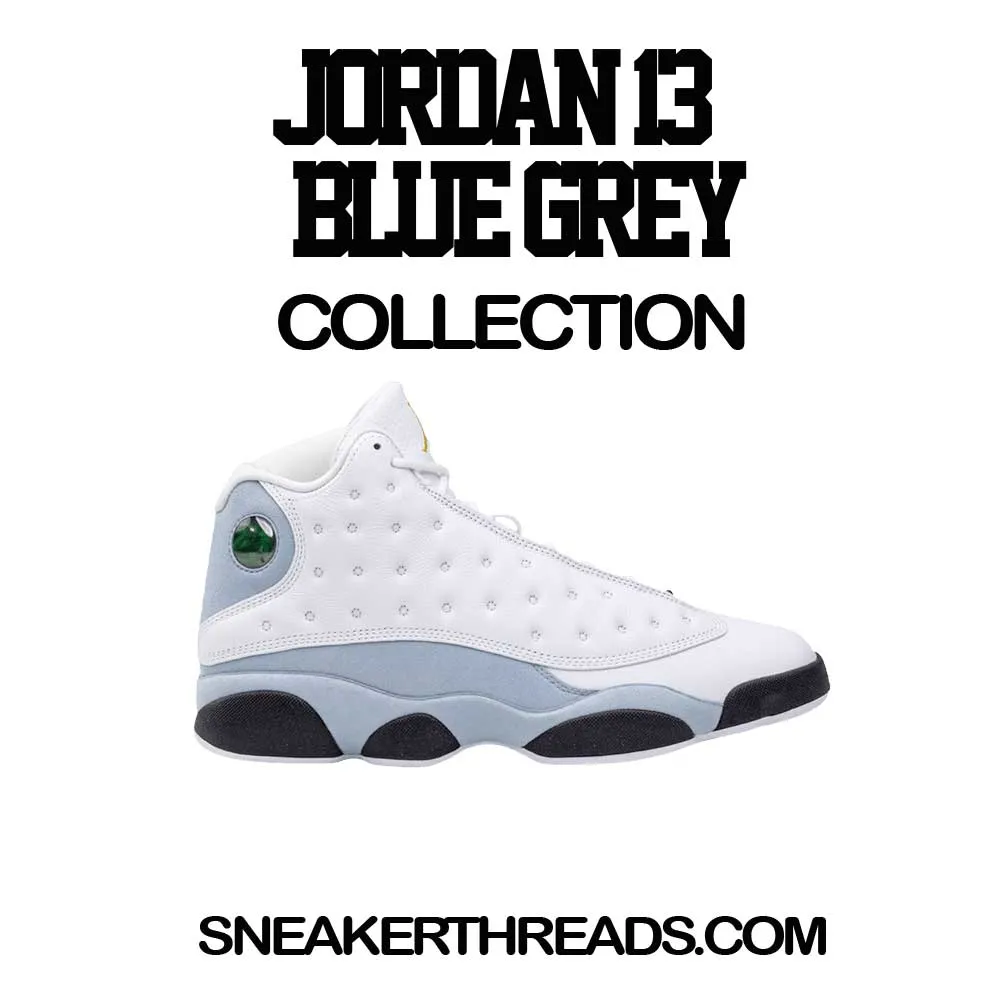 Retro 13 Blue Grey Self Made Shirt