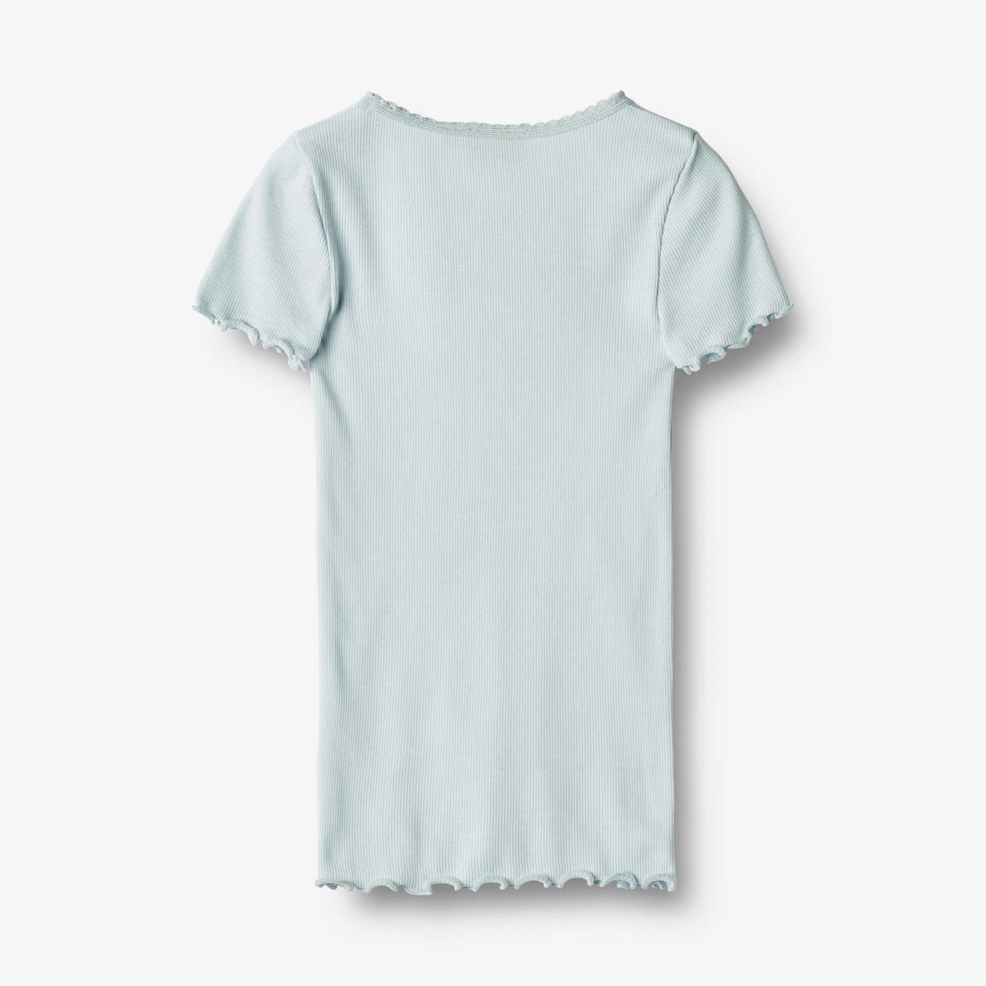 Rib T-Shirt S/S Katie - light blue